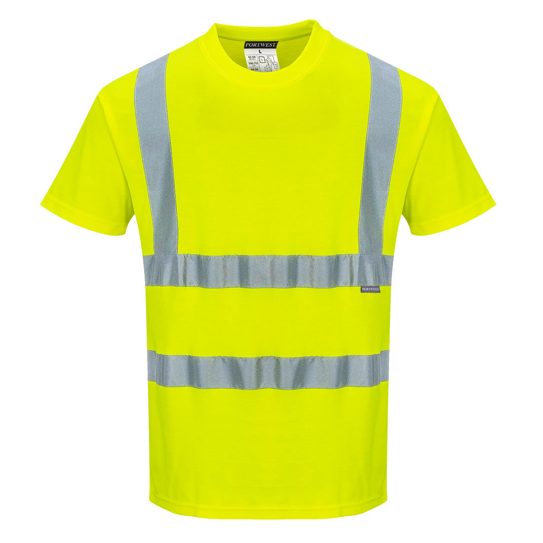 Portwest - S170 - T-shirt Hi-vis MC coton comfort - 2 coloris