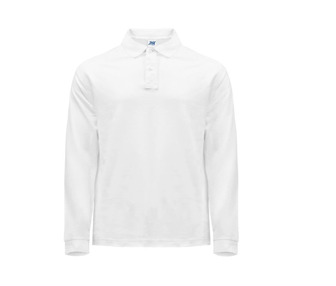 JHK - 182 - Polo manches longues en maille piquée - 10 coloris
