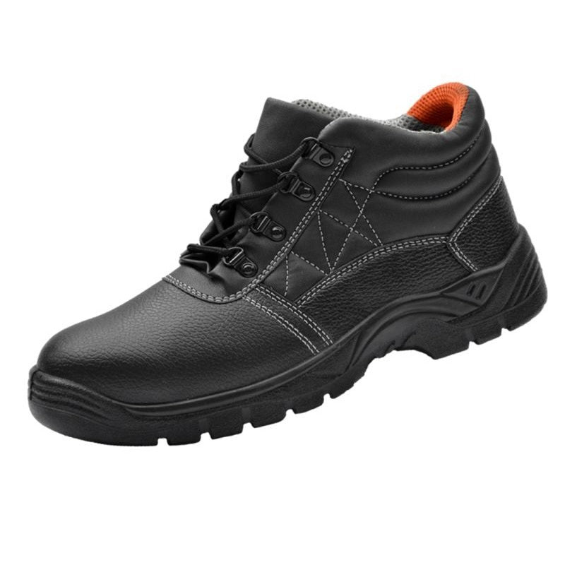 1 Paire de chaussures de sécurité en cuir tige haute avec coque acier + semelle en acier Option Productions Horticoles MARCOUSSIS