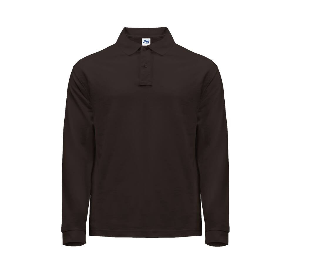 JHK - 182 - Polo manches longues en maille piquée - 10 coloris