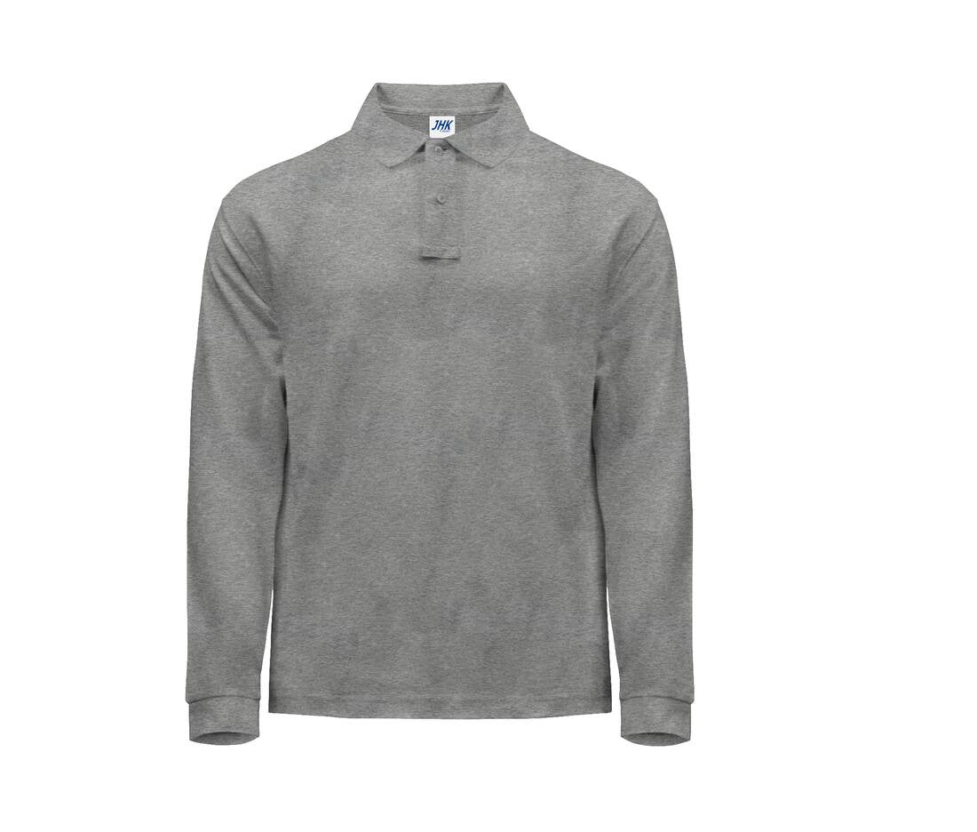 JHK - 182 - Polo manches longues en maille piquée - 10 coloris