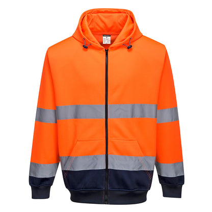 Portwest - Sweat Hi-Vis bicolore zippé à capuche - 2 coloris