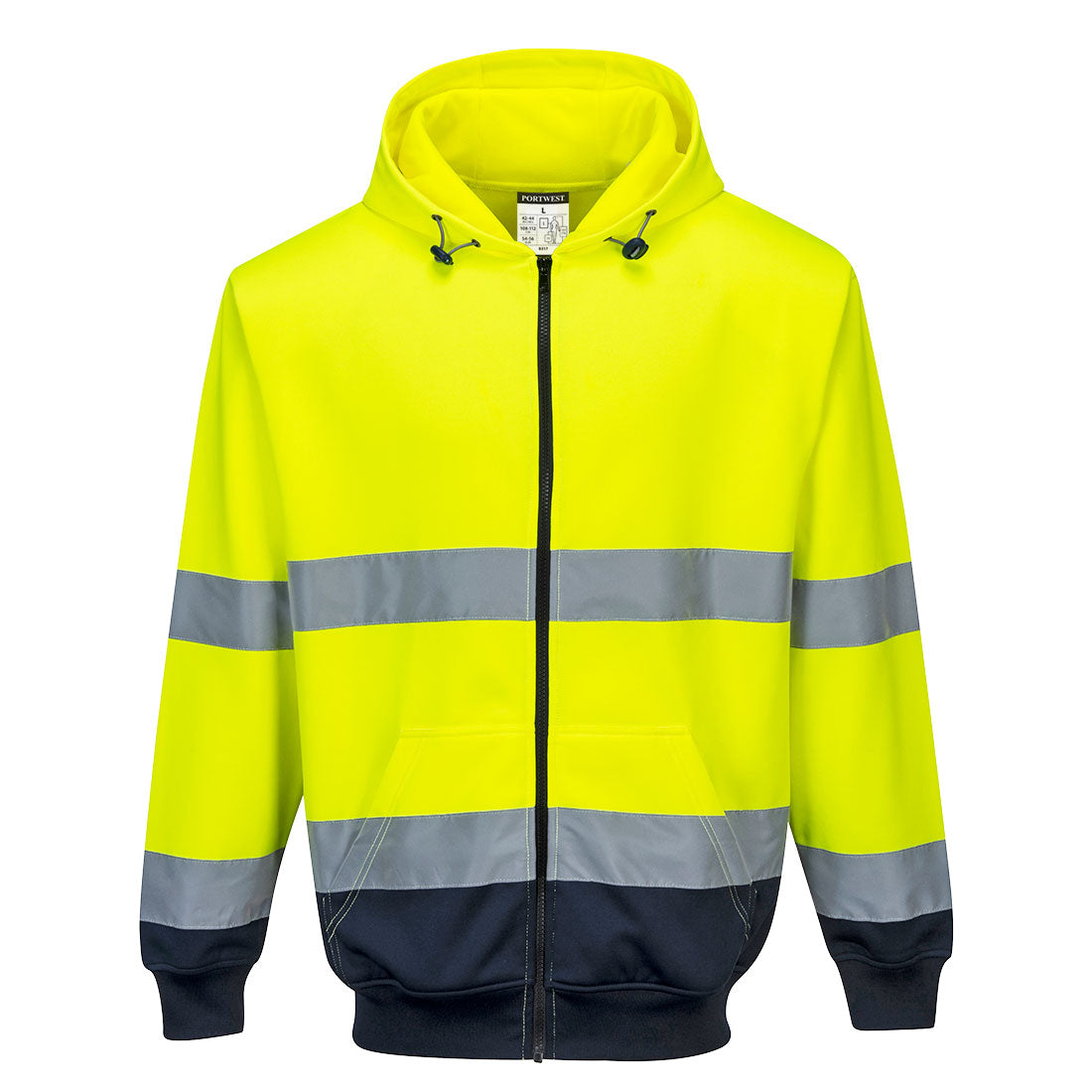 Portwest - Sweat Hi-Vis bicolore zippé à capuche - 2 coloris