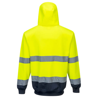 Portwest - Sweat Hi-Vis bicolore zippé à capuche - 2 coloris