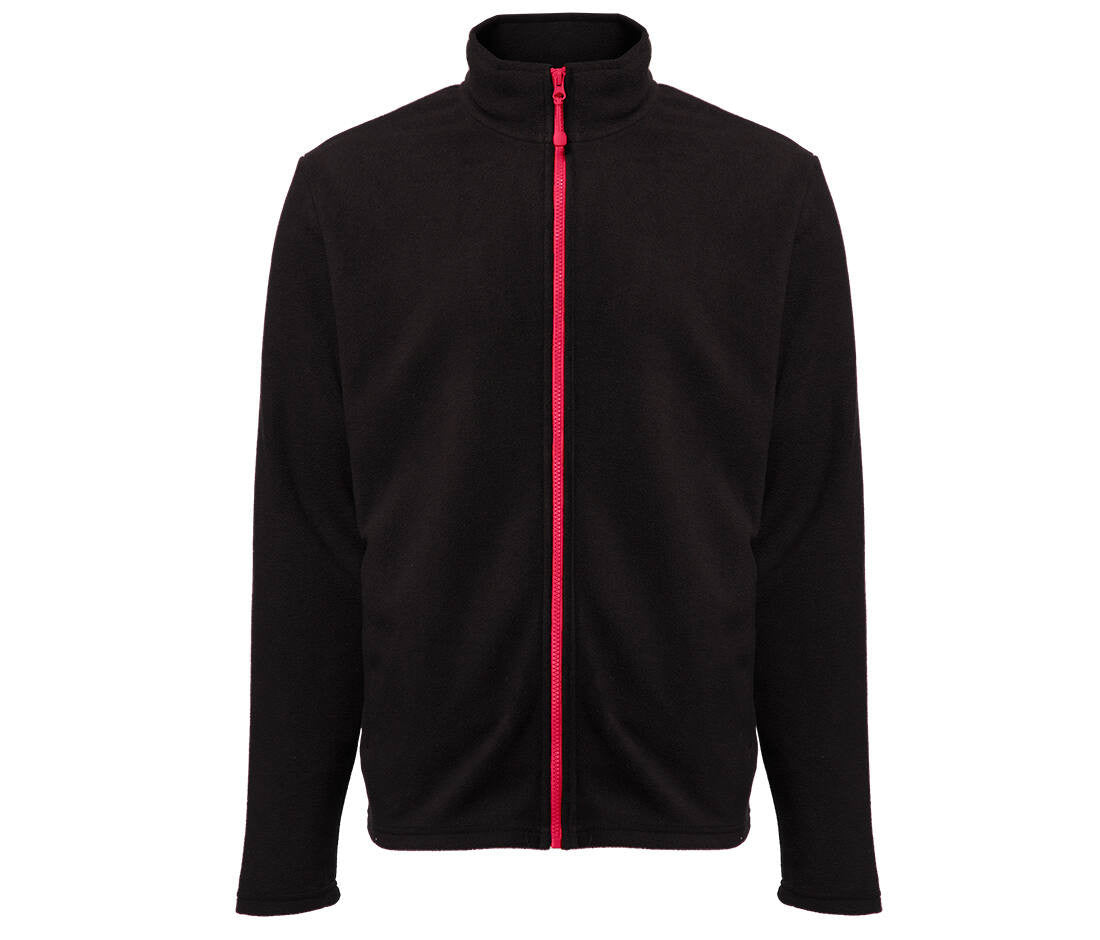 Black&match - Veste polaire noire au zip coloré - 6 coloris