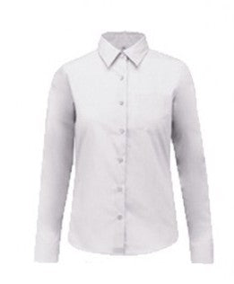 Lot de 2 Chemisiers manches longues blanc Femme Uniforme ECOFIH