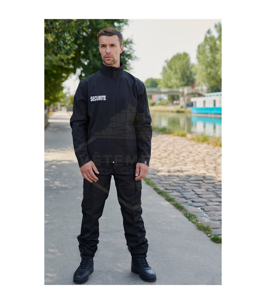 VVS - Blouson softshell marquage "SECURITE" coeur et dos