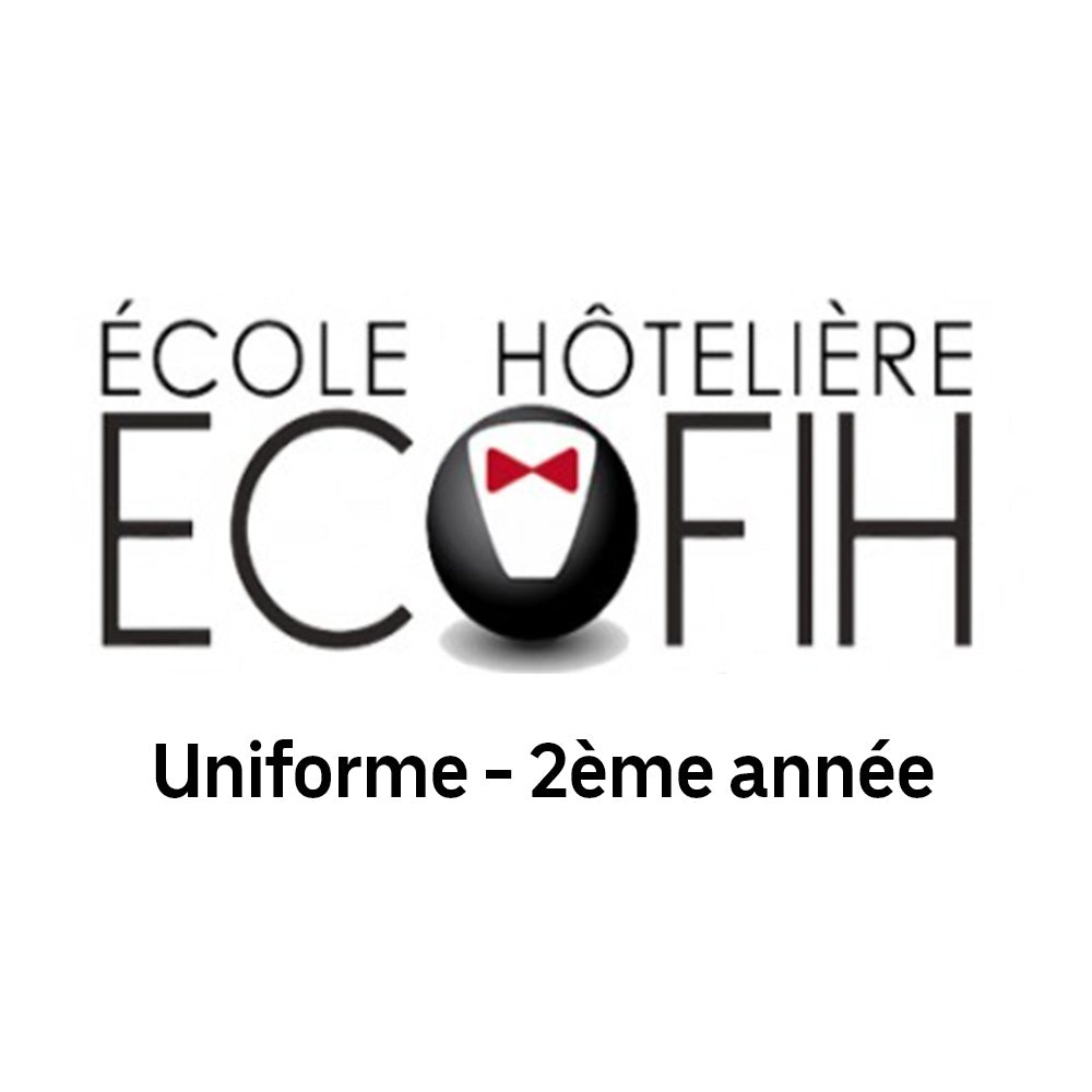 Trousseau uniforme Homme rentrée 2024/ 2025 ECOFIH - 2ème année