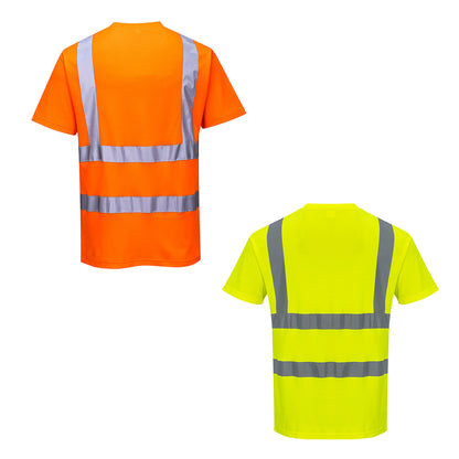 Portwest - S170 - T-shirt Hi-vis MC coton comfort - 2 coloris