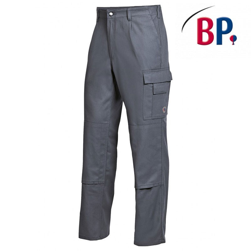 BP - Pantalon de travail basic en coton avec genouillères (taille courte et longue) - 7 coloris