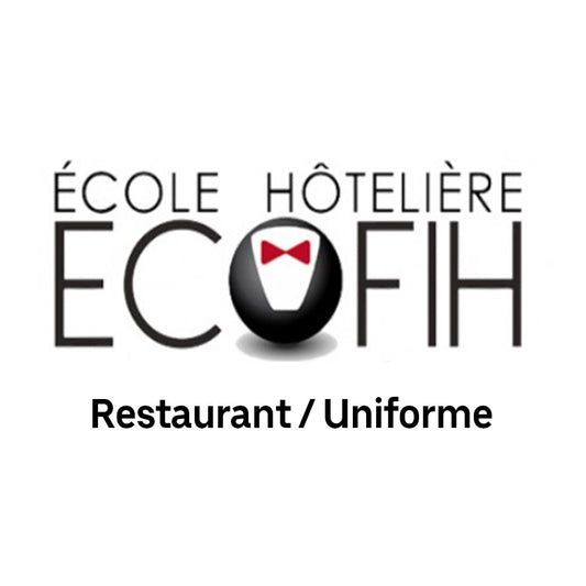 Trousseau restaurant/ uniforme Femme ECOFIH rentrée 2024/ 2025