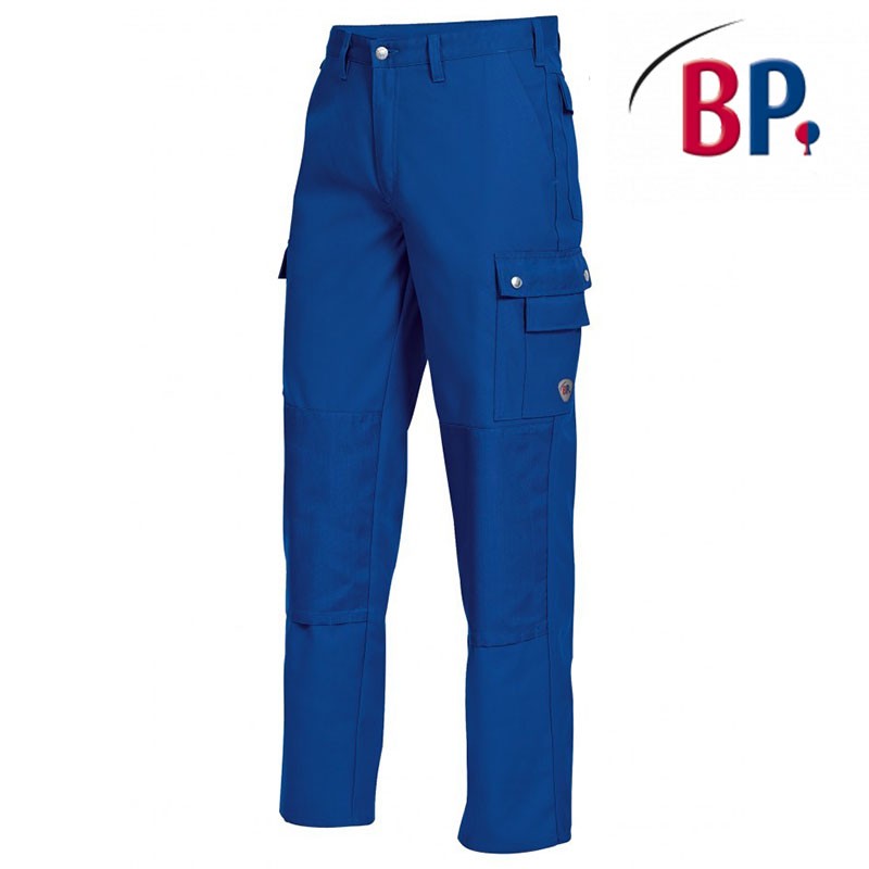 BP - Pantalon de travail basic en coton avec genouillères (taille courte et longue) - 7 coloris