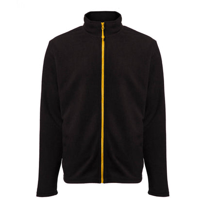 Black&match - Veste polaire noire au zip coloré - 6 coloris